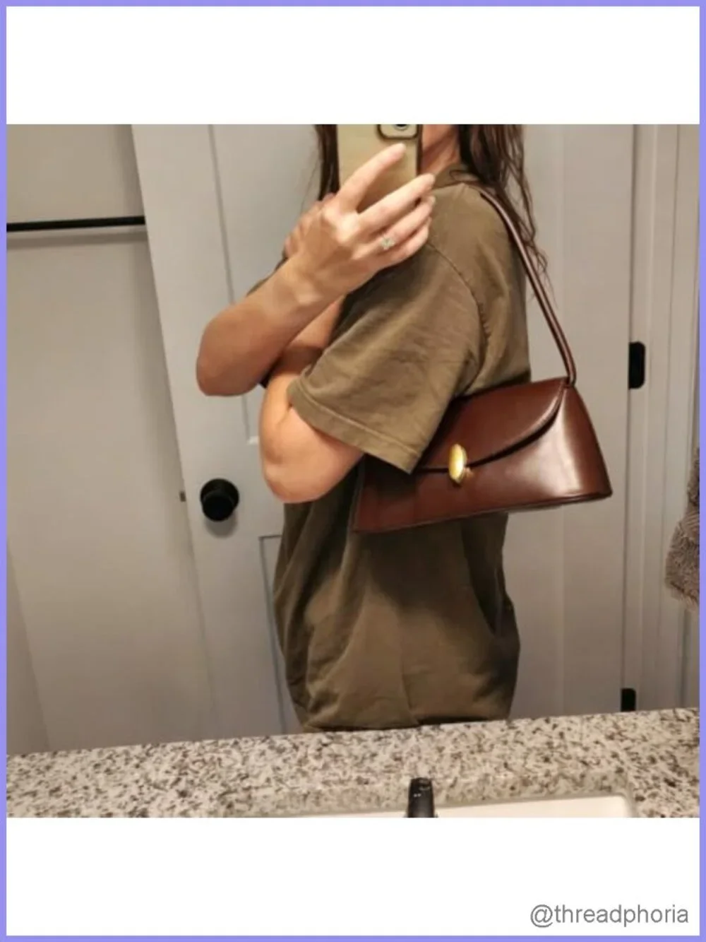 Vintage Faux Leather Hobo Handbag Shoulder Purse Women Retro Small